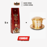 Combo 5 Túi Cà Phê Rang Xay Inspire Blend KING COFFEE - Túi 500g