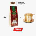 Combo 5 Túi Cà Phê Rang Xay Expert Blend 2 KING COFFEE – Túi 500g