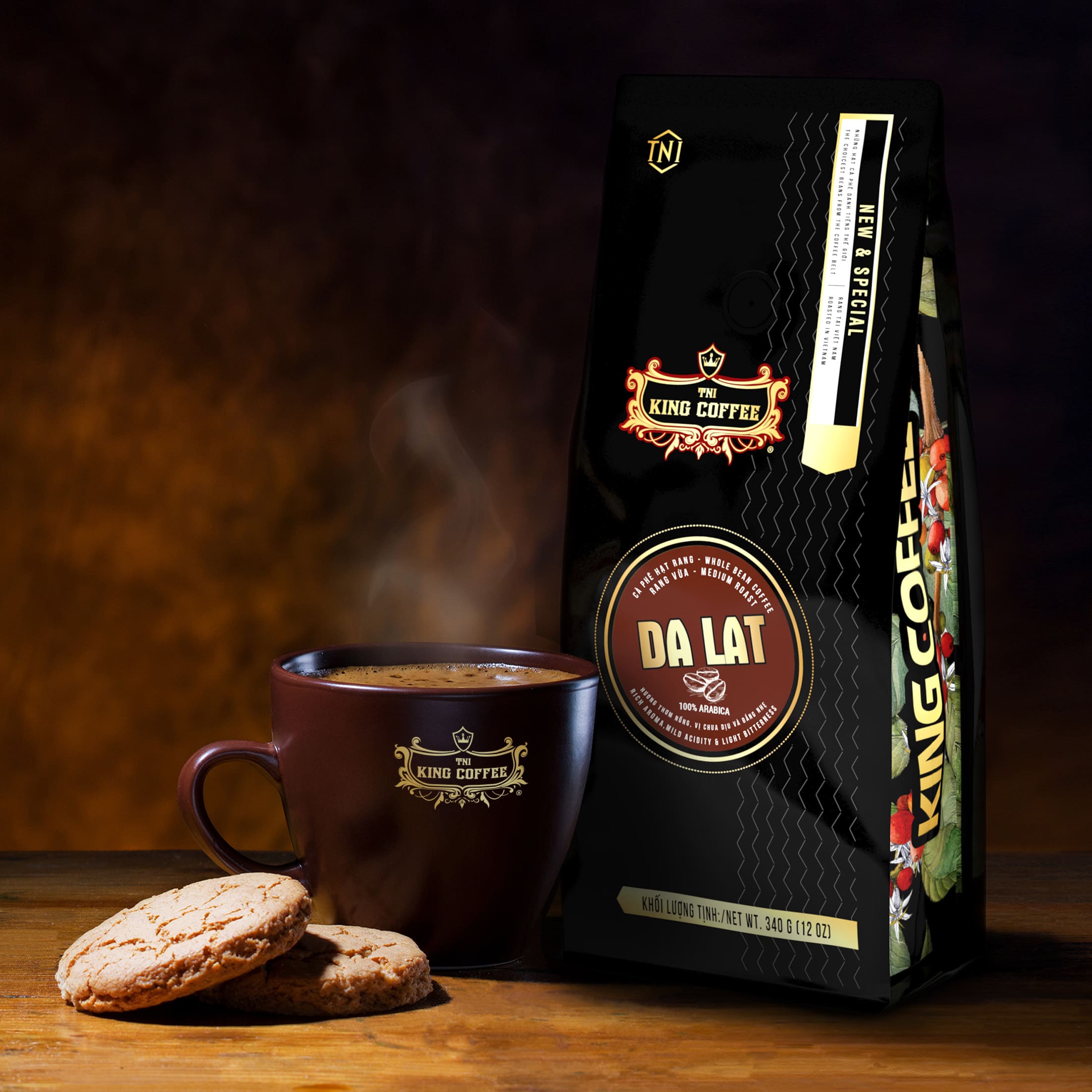 KING-COFFEE-Da-Lat-whole-bean-coffee-Bag-340g-PC.jpg KING COFFEE Da Lat whole bean coffee – Bag 340g