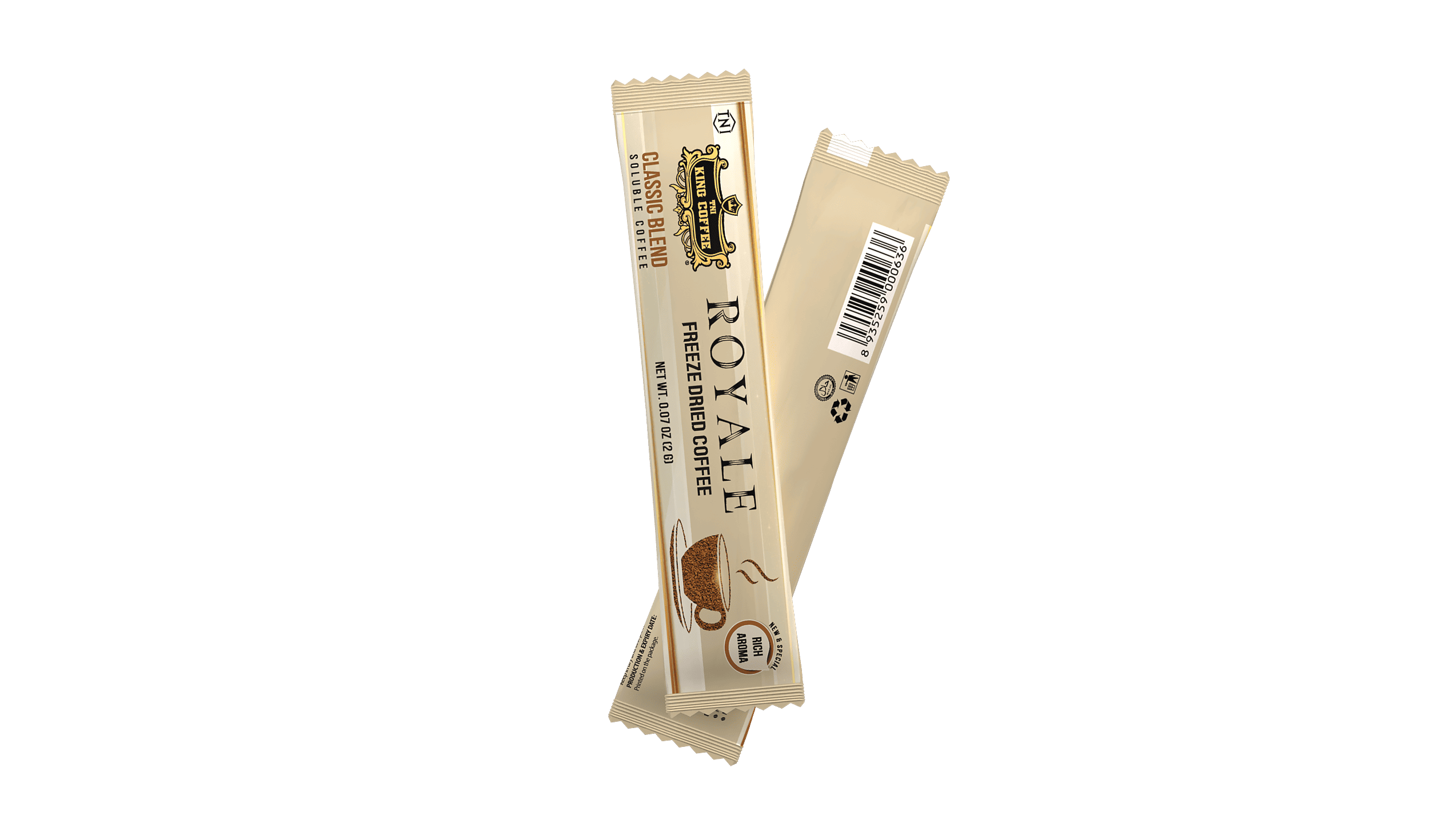 Gói Cà Phê Hòa Tan sấy lạnh KING COFFEE - Hộp 24g (12 gói x 2g)