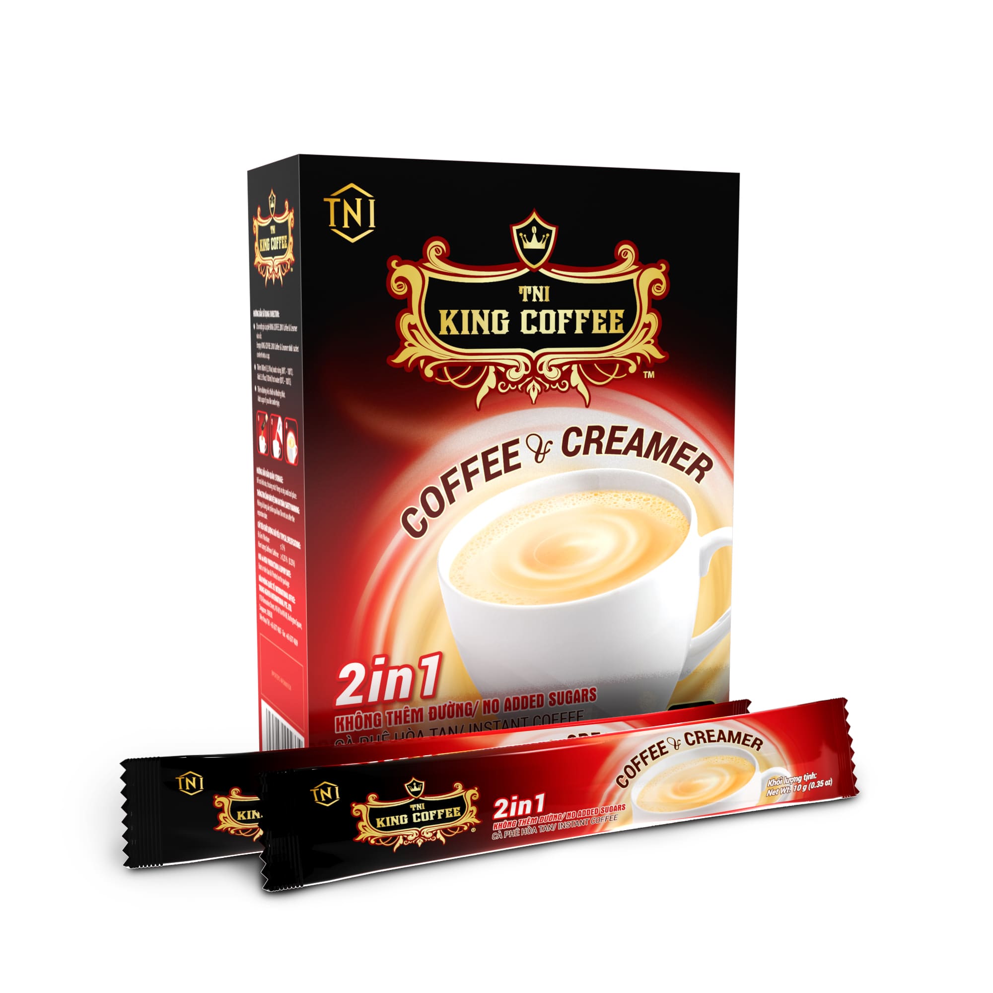 Cà Phê Hòa Tan 2IN1 KING COFFEE – Hộp 15 gói x 10g