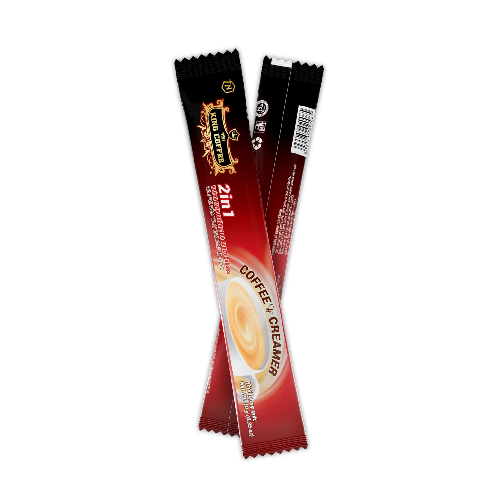 Gói Cà Phê Hòa Tan 2IN1 KING COFFEE – Hộp 15 gói x 10g
