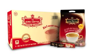 Thùng Cà Phê Hòa Tan 3IN1 KING COFFEE - Túi 88 gói x 16g