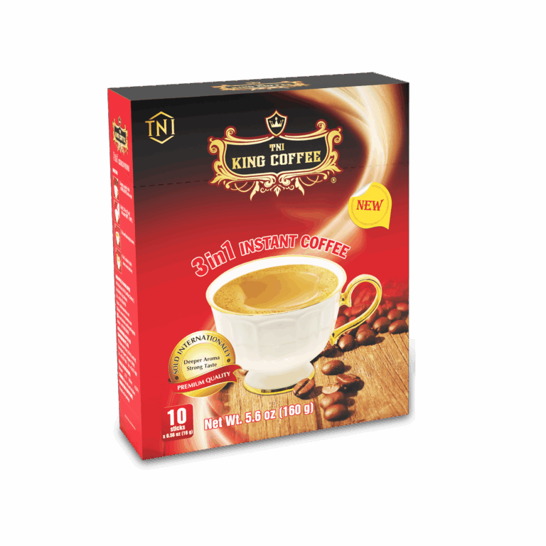 Cà Phê Hòa Tan 3IN1 KING COFFEE - Hộp 10 gói x 16g - King Coffee