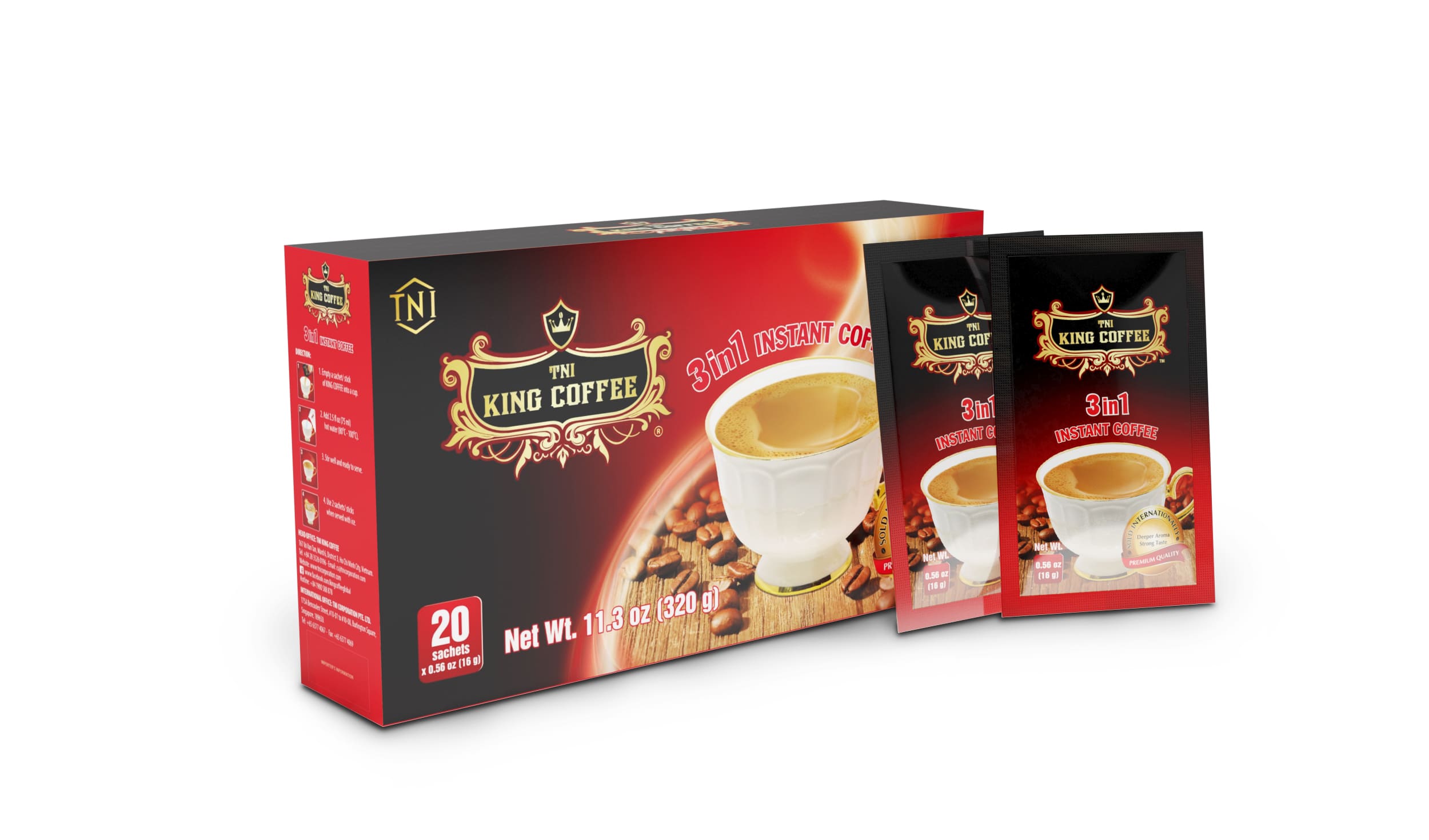King-coffee-3in1-instant-Hop-20-sachets-x-16gr-20-sanchets.jpg Cà Phê Hòa Tan 3IN1 KING COFFEE – Hộp 20 gói x 16g