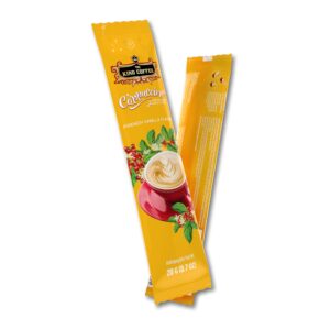 Gói Cà Phê Hòa Tan Cappuccino KING COFFEE vị Vanilla - Hộp 12 gói x 20g