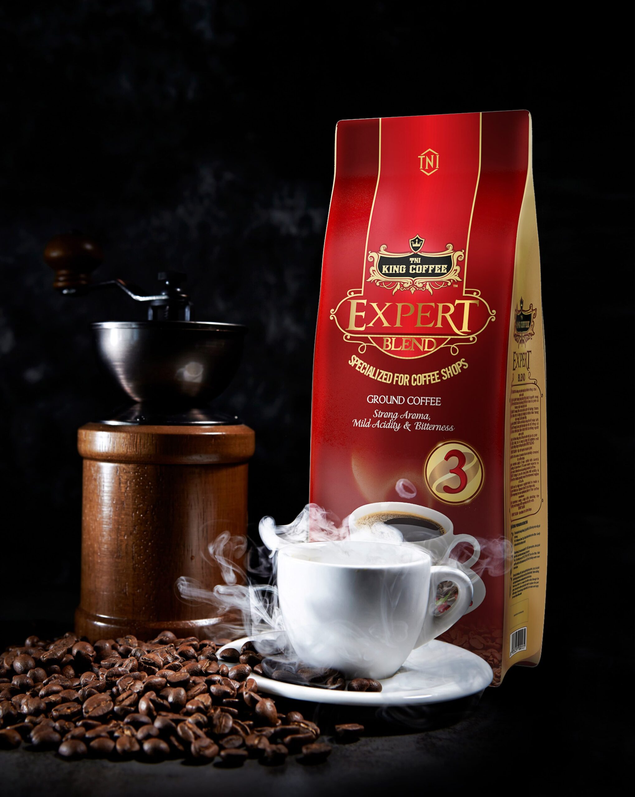 Mua Cà Phê Rang Xay Expert Blend 3 KING COFFEE - Túi 500g