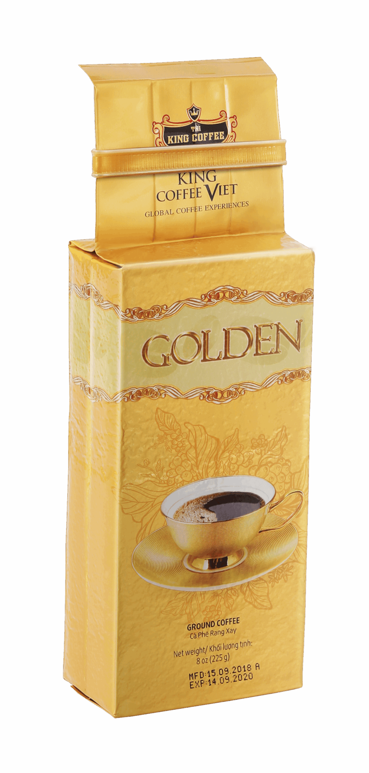 Cà Phê Rang Xay Cao Cấp Golden KING COFFEE - Túi 225g