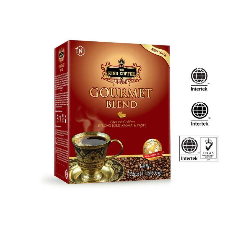 Cà Phê Rang Xay Gourmet Blend KING COFFEE - Hộp 500g - King Coffee