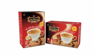 Hộp Cà Phê Hòa Tan 3IN1 KING COFFEE - Hộp 18 gói x 16g
