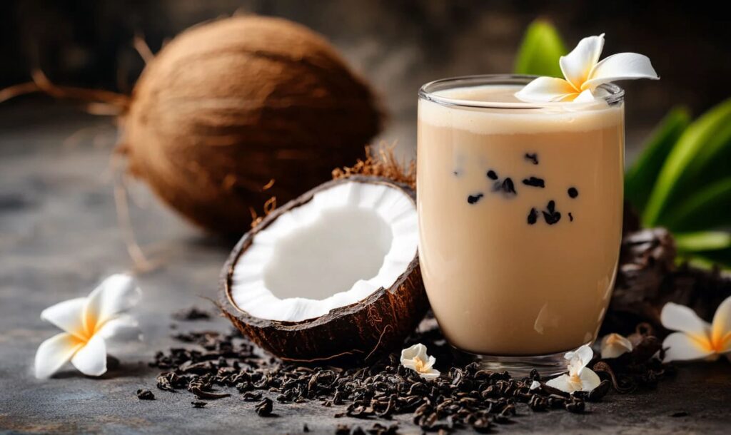 cách làm thạch dừa trà sữa