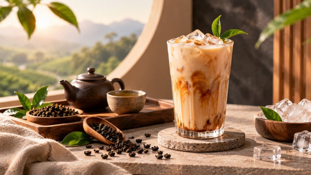 cách pha trà sữa Ô Long