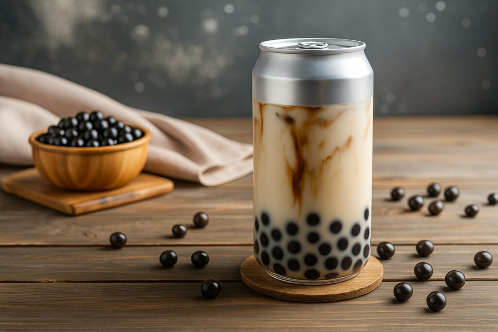 thành phần và giá trị dinh dưỡng trà sữa đóng lon