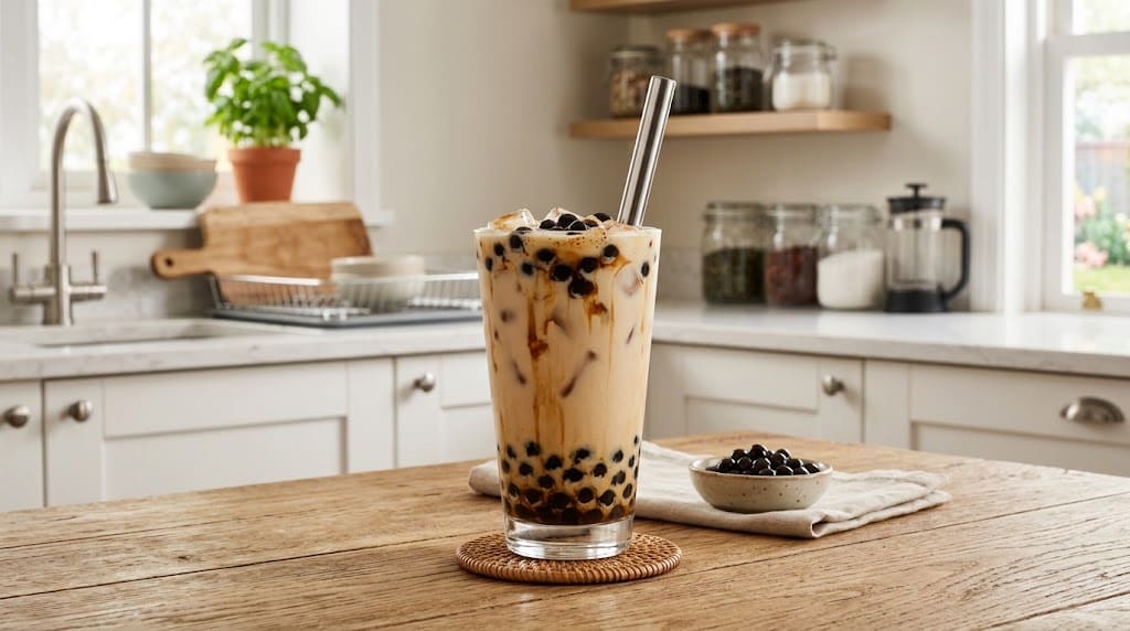 cách làm trà sữa tại nhà bằng chè khô