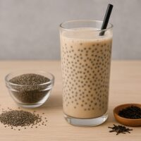 trà sữa hạt chia