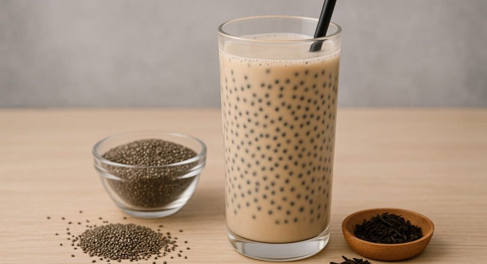 trà sữa hạt chia