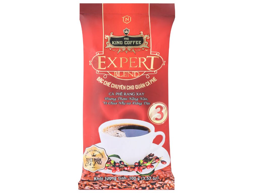 Cà Phê Rang Xay Expert Blend 3 KING COFFEE – Túi 100g