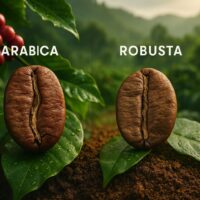 cà phê robusta và arabica