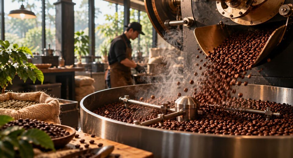 Nhiệt độ và thời gian rang cà phê