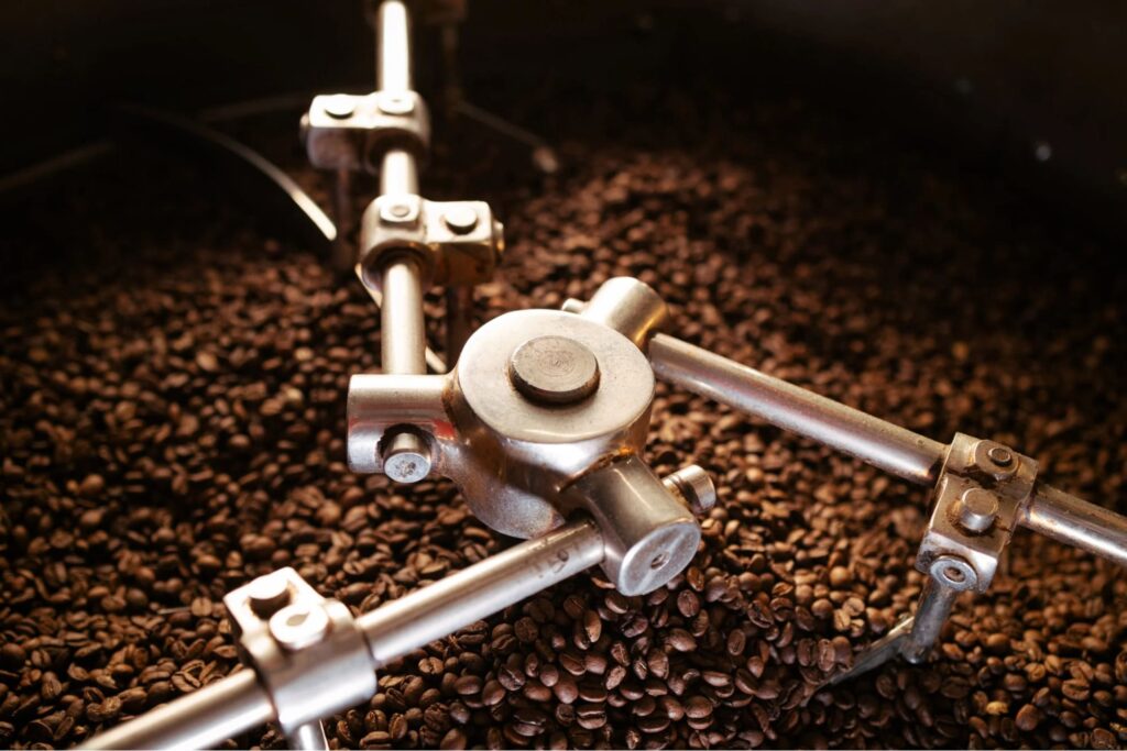 nhiệt độ và thời gian khi rang cà phê