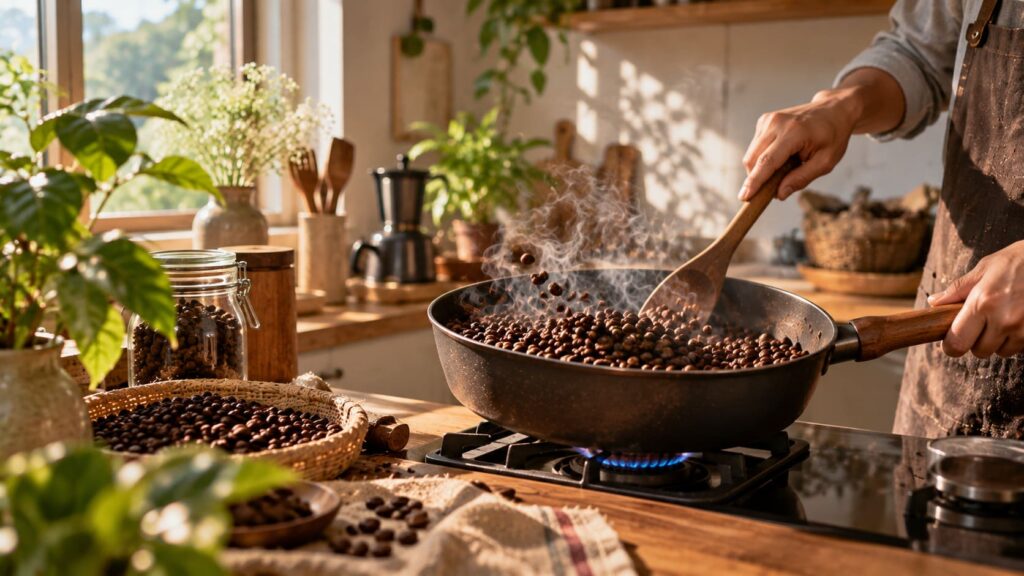tối ưu nhiệt độ và thời gian rang cà phê tại nhà