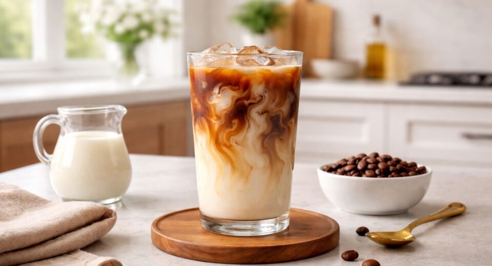 cách pha cà phê sữa tươi