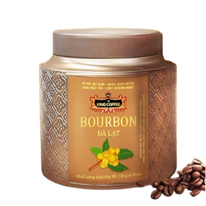 KING COFFEE BOURBON Đà Lạt - Lon 135g