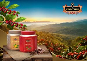 KING COFFEE BOURBON Đà Lạt - Lon 135gr KING COFFEE BOURBON Đà Lạt - Lon 135gr