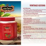 KING COFFEE VINTAGE GESHA hạt rang - Lon 135g