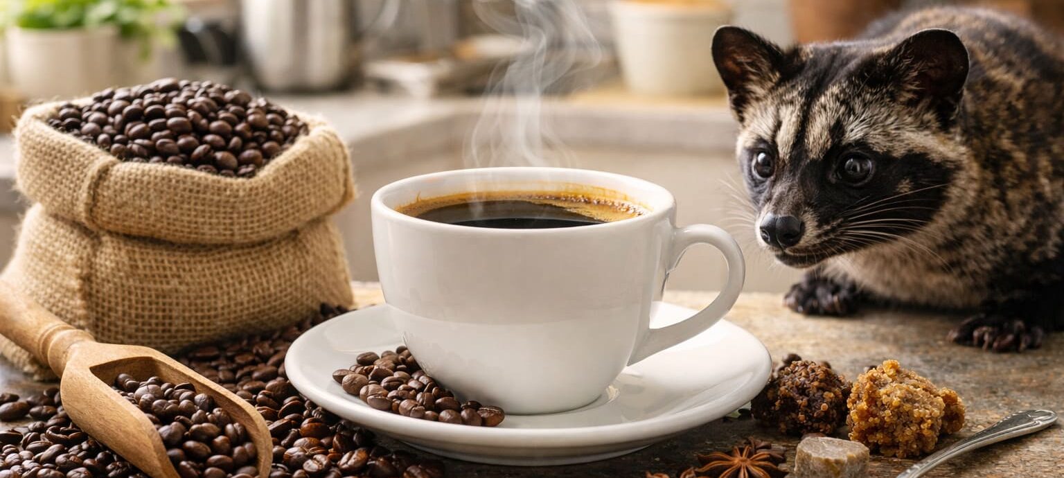 cách pha cà phê chồn