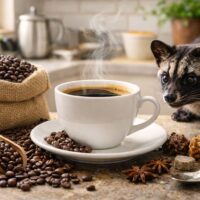 cách pha cà phê chồn