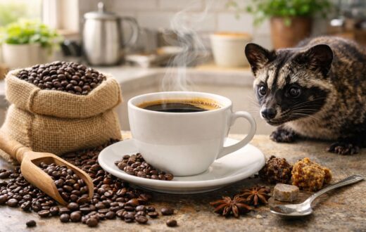 cách pha cà phê chồn