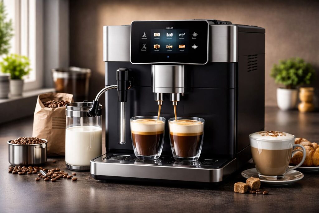 cách pha cà phê máy đậm đặc