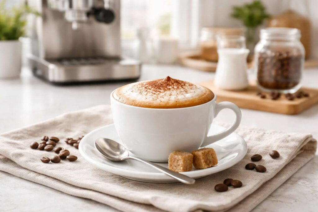 cách pha capuchino tại nhà