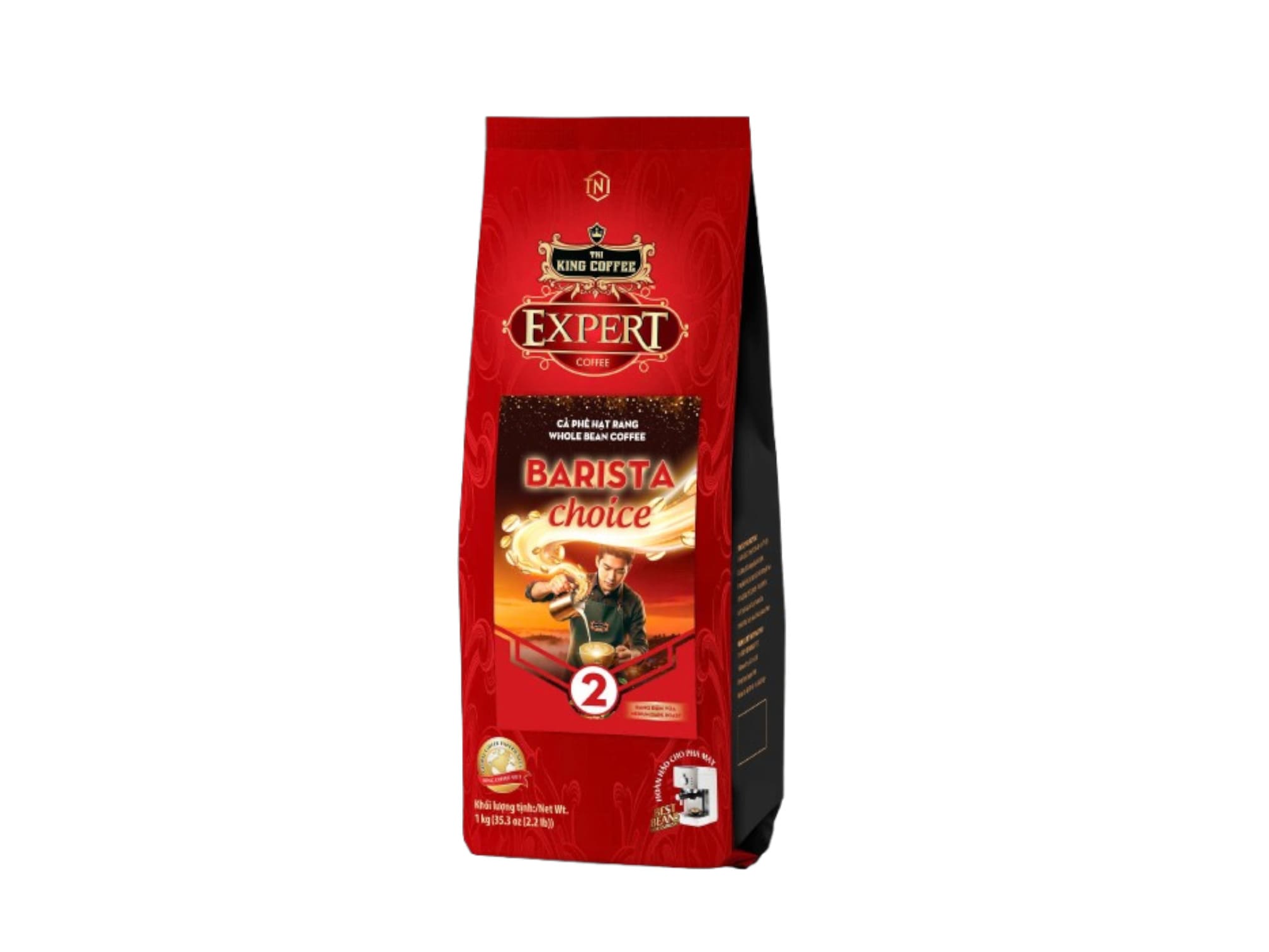 Cà phê hạt rang Barista Choice 2 KING COFFEE - Túi 1kg