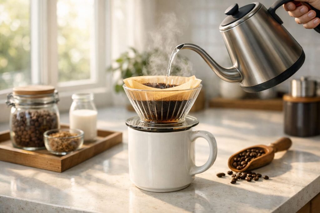 So sánh pour over với các phương pháp pha khác