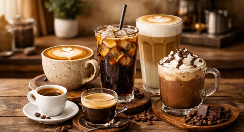 các loại thức uống cà phê