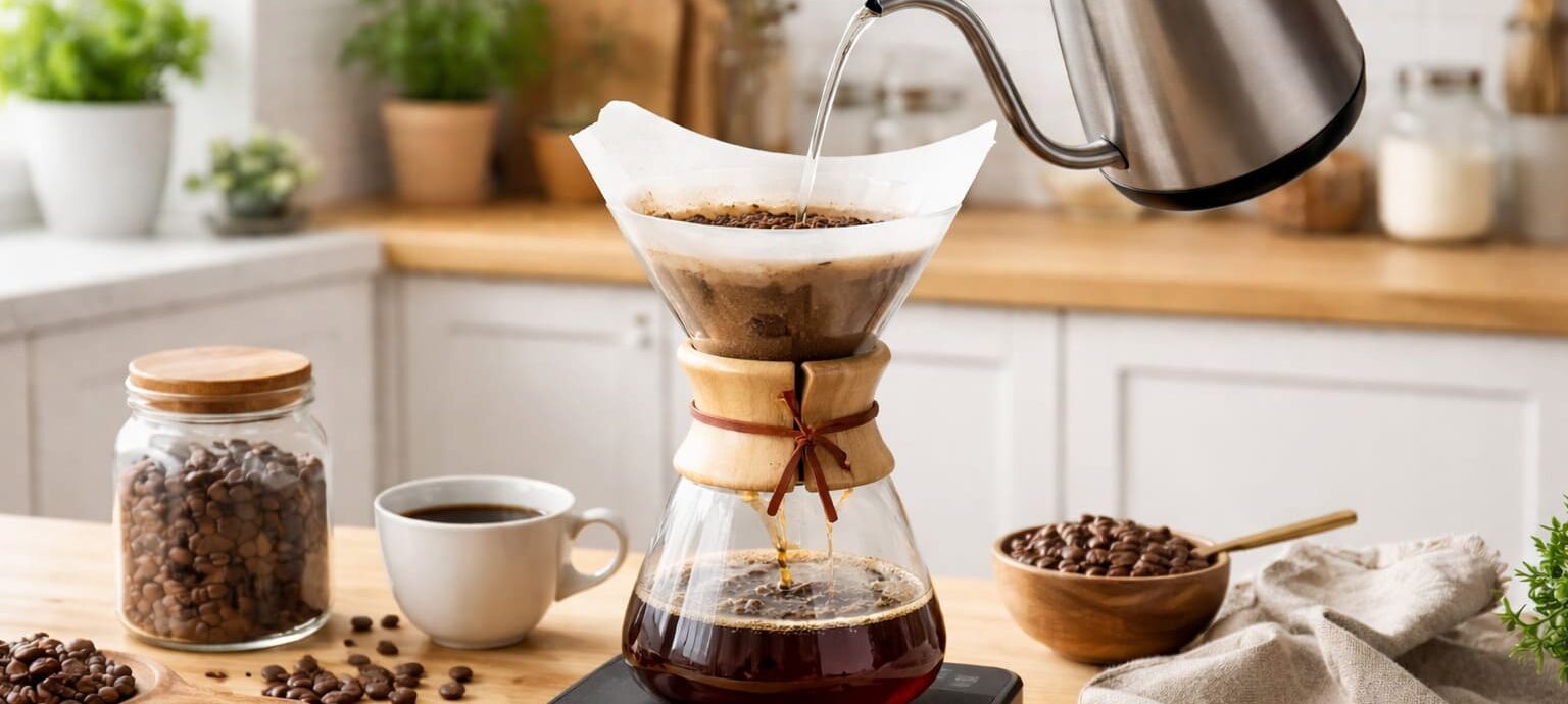 cách pha cà phê pour over