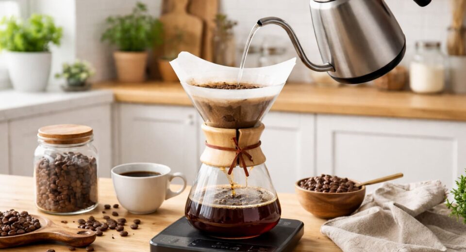 cách pha cà phê pour over