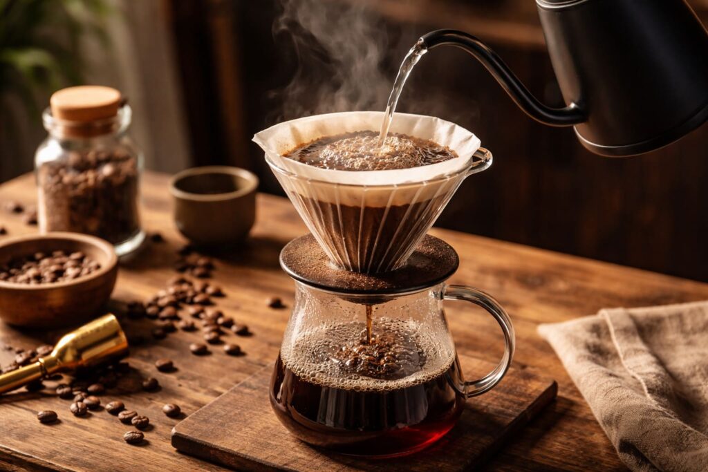 cách pha cafe pour over