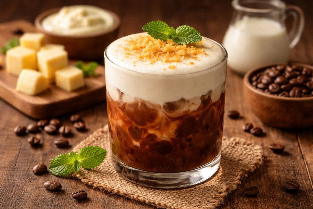 Cách làm cà phê phô mai tại nhà chuẩn vị