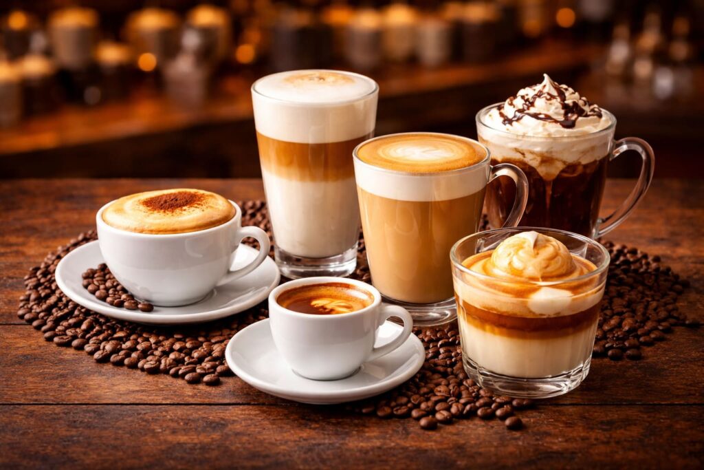 So sánh các loại cà phê Ý