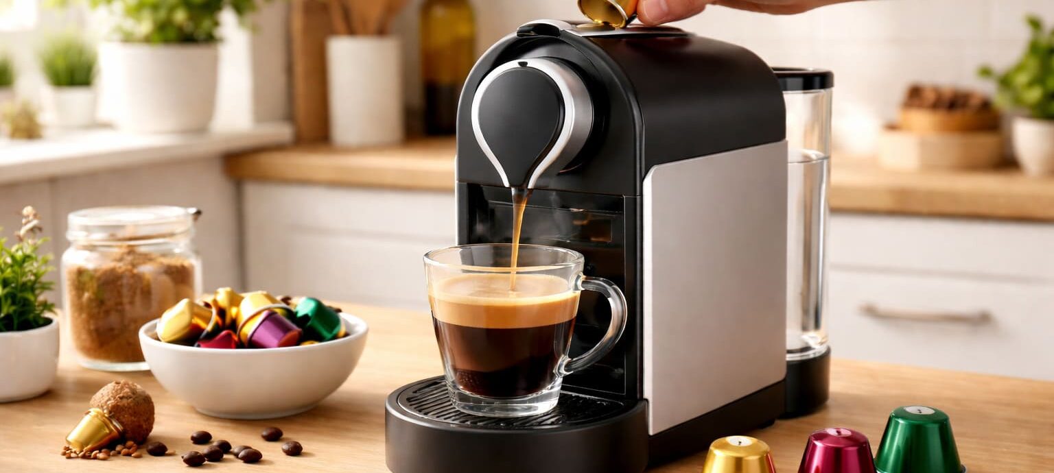 cách pha cà phê viên nén