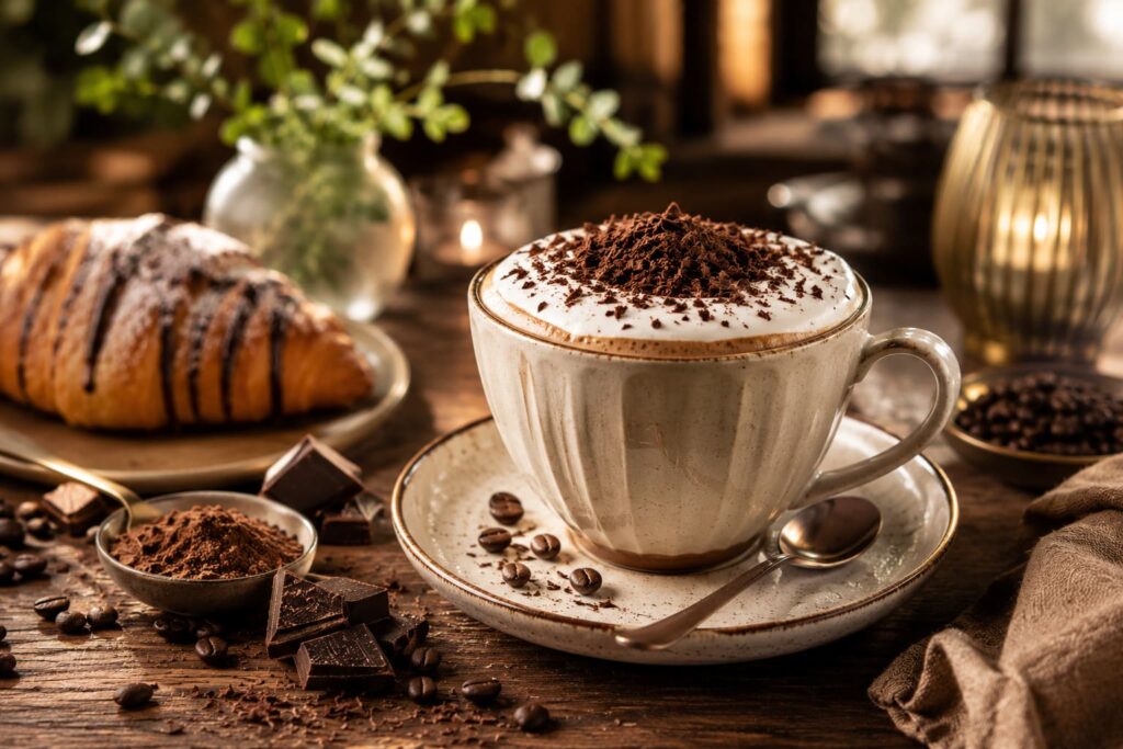 cách pha cà phê mocha tại nhà