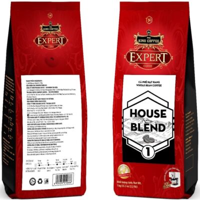 King Coffee House Blend 1 Whole Bean coffee – Túi 1kg