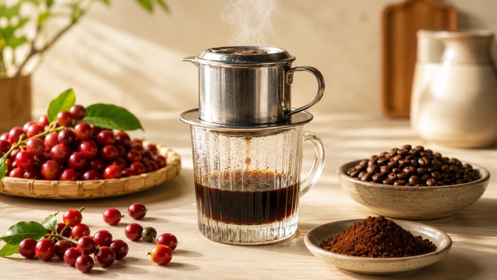 các loại cà phê để pha phin