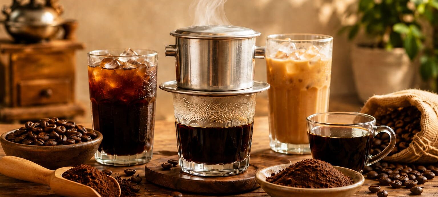 các loại cà phê pha phin