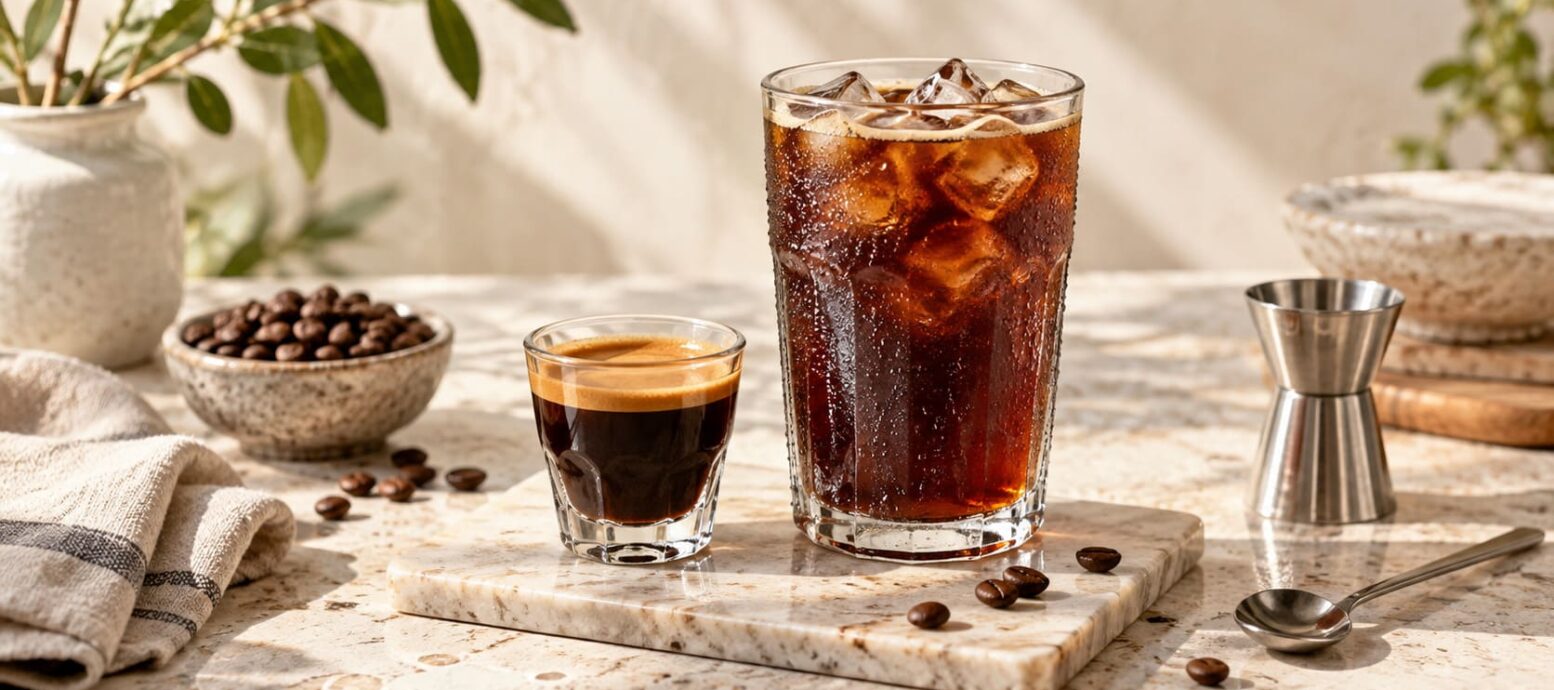 cà phê espresso và americano