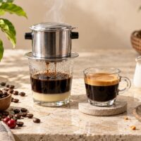cà phê espresso và cà phê phin