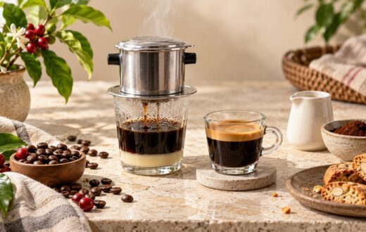 cà phê espresso và cà phê phin